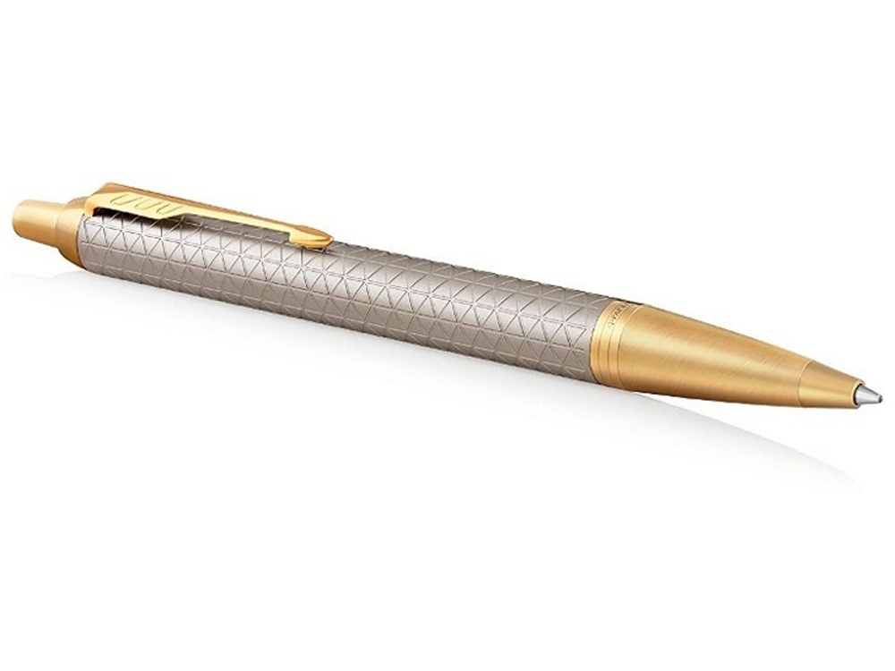 Ручка шариковая Parker IM Premium, серый, золотистый, серебристый — изображение 3
