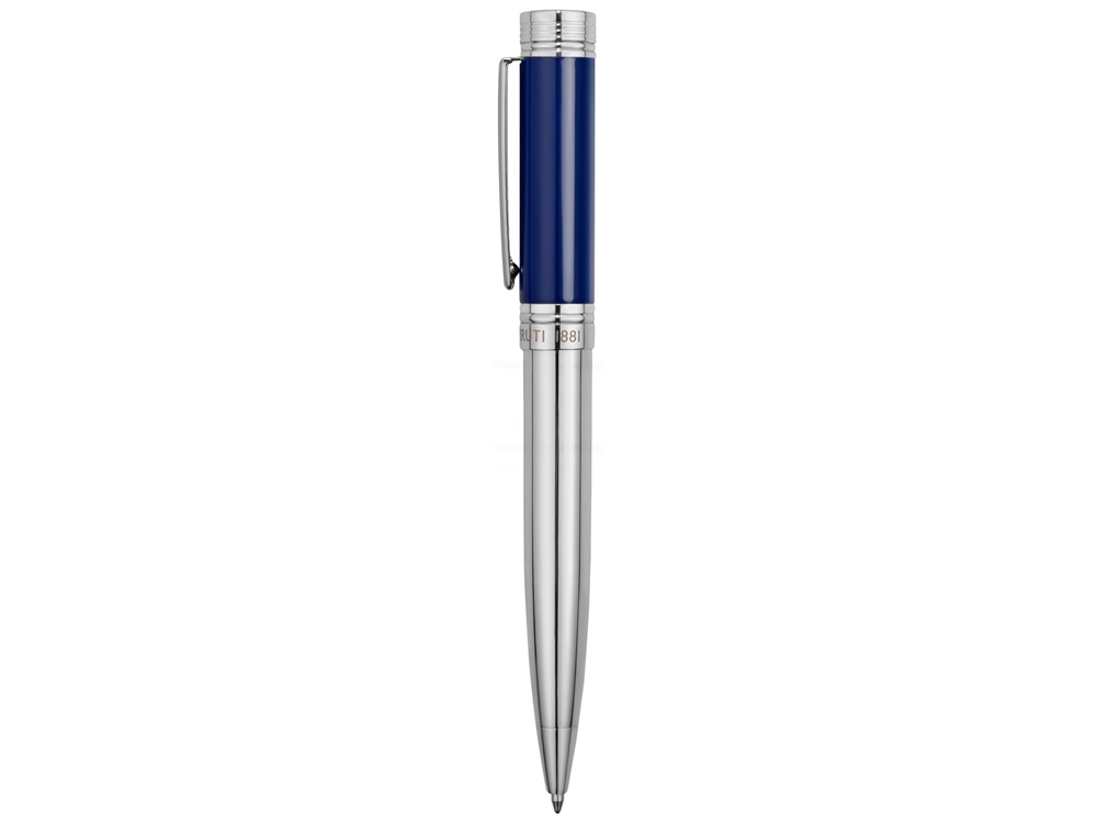 Ручка шариковая Zoom Classic Azur, серебристый/синий — изображение 3