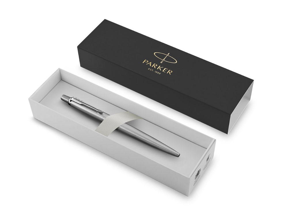 Ручка шариковая Parker Jotter Essential, серебристый — изображение 3