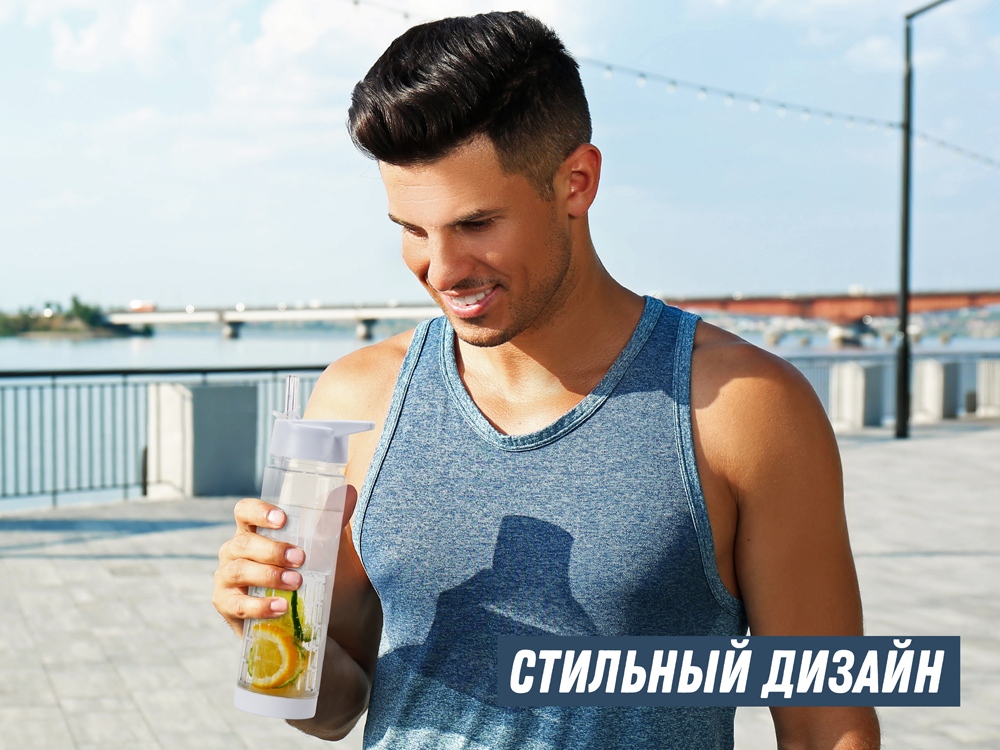 Бутылка «Tutti Frutti», прозрачный/белый — изображение 9