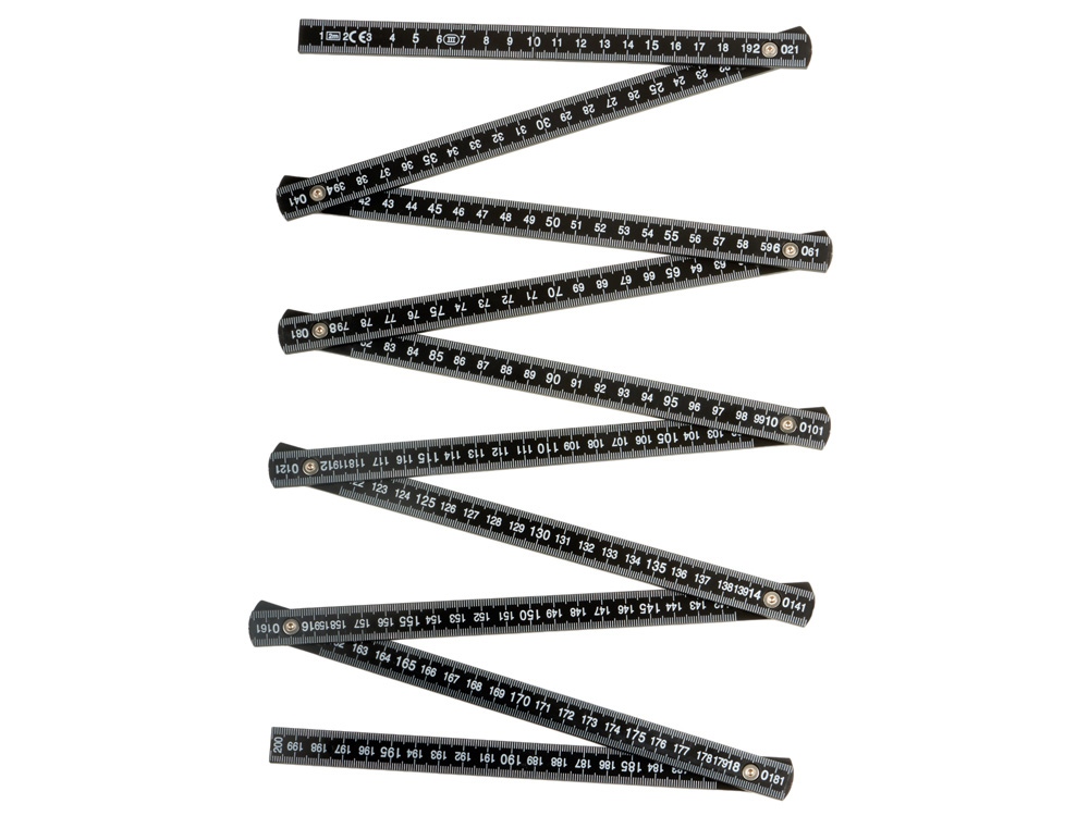 Складная линейка «Plank», 2 м, черный — изображение 6