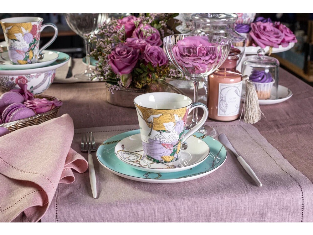 Набор чашка и блюдце «TEA SET ALICE», мультиколор — изображение 21