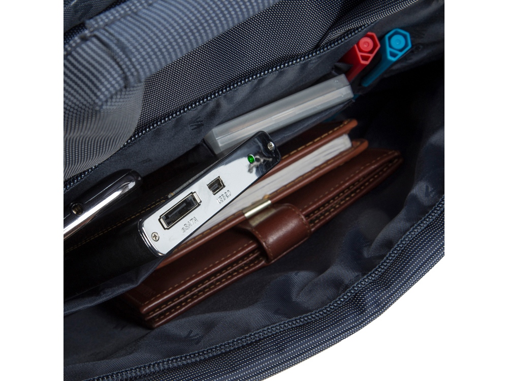 Сумка для ноутбука 15.6", синий — изображение 8