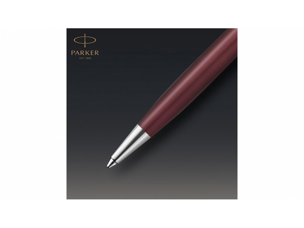 Ручка шариковая Parker Sonnet, красный, серебристый — изображение 5