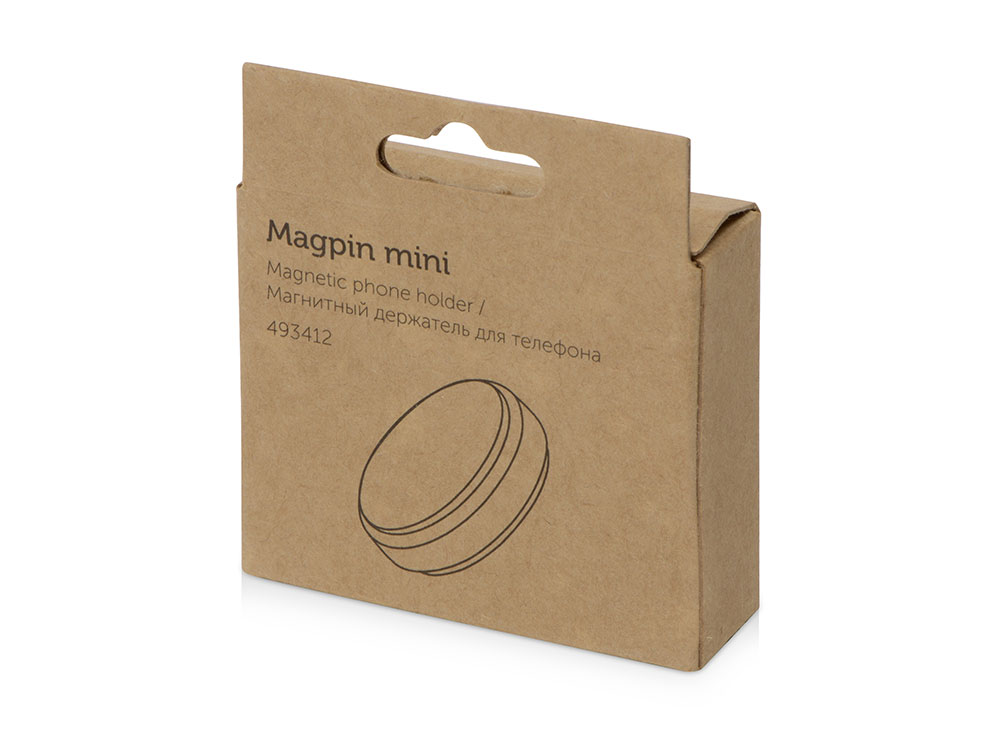 Магнитный держатель для телефона «Magpin mini», серебристый — изображение 5