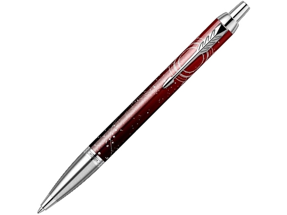 Ручка шариковая Pix Parker IM Royal, красный, серебристый