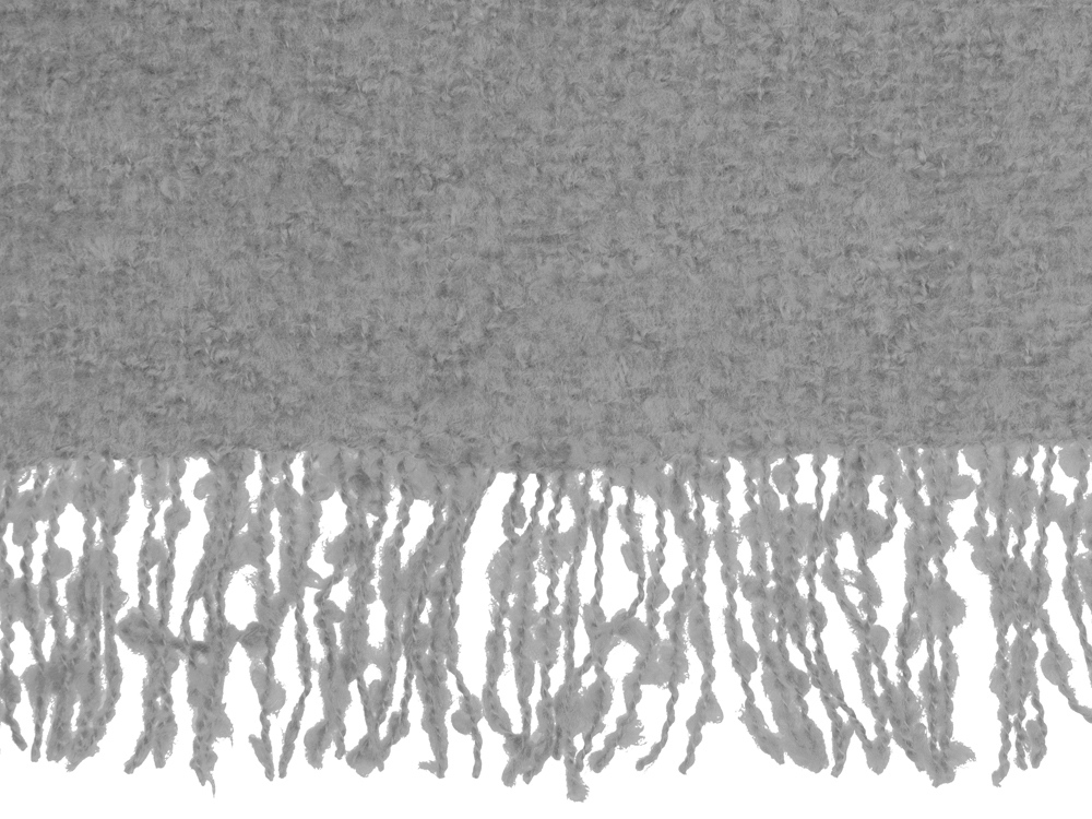 Плед акриловый «Mohair», серый — изображение 4
