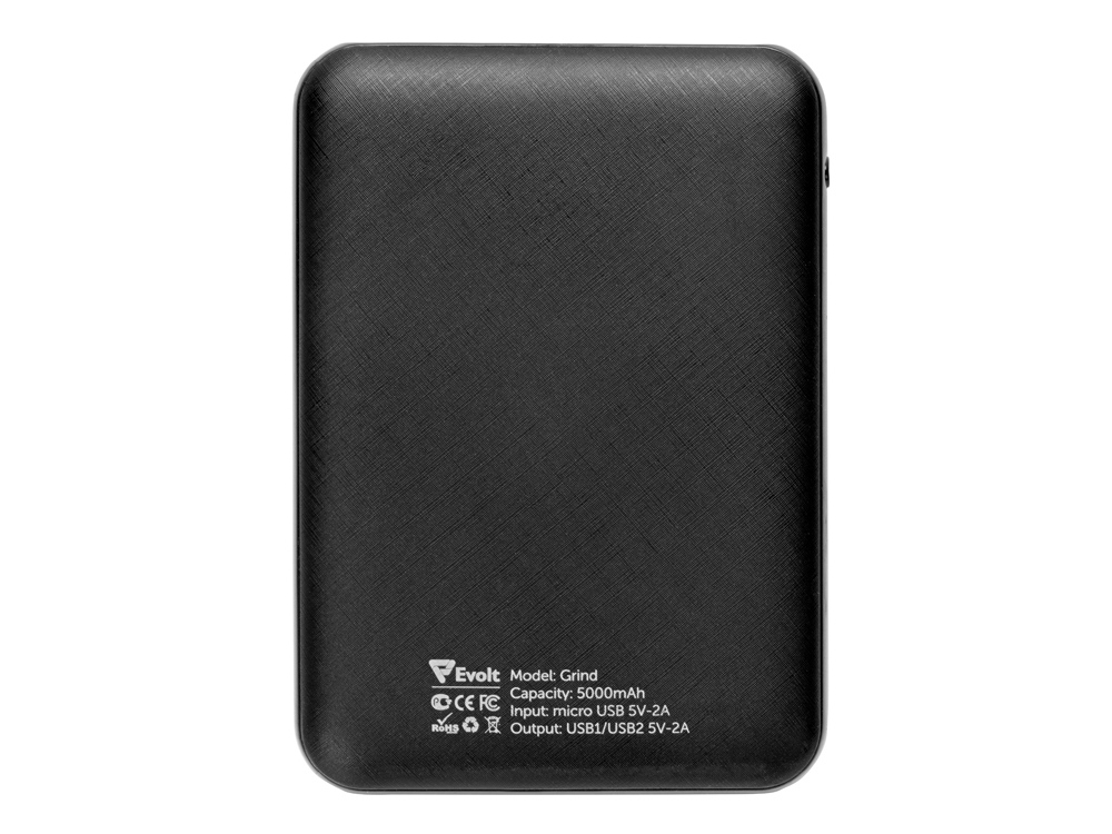 Внешний аккумулятор «Grind», 5000 mAh, черный — изображение 6