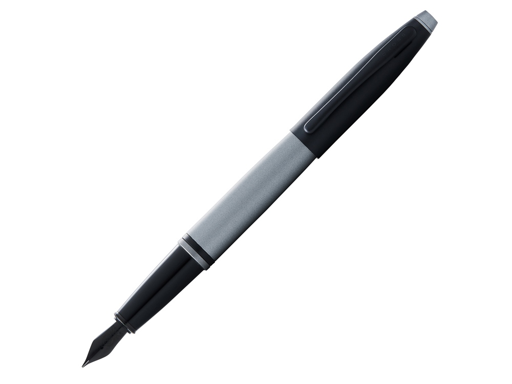 Ручка перьевая «Calais Matte Gray and Black Lacquer», перо F, серый/черный