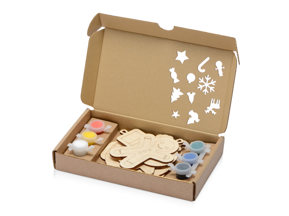 Подарочный набор для раскрашивания «Christmas Toys», натуральный