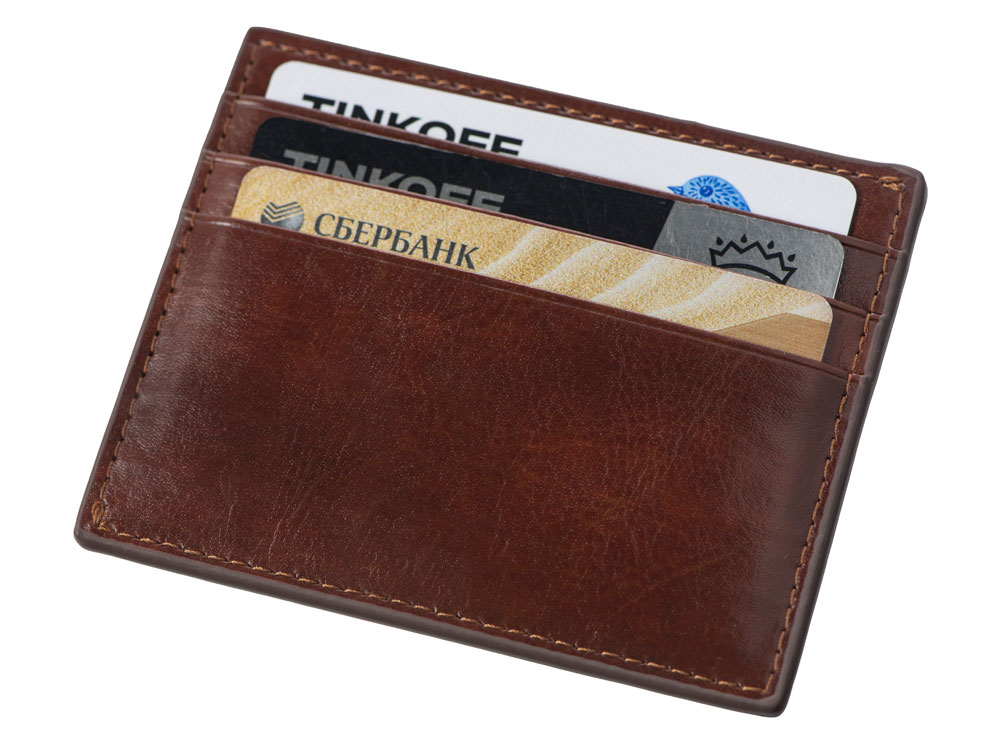Картхолдер для 6 карт с RFID-защитой «Fabrizio», коричневый — изображение 2