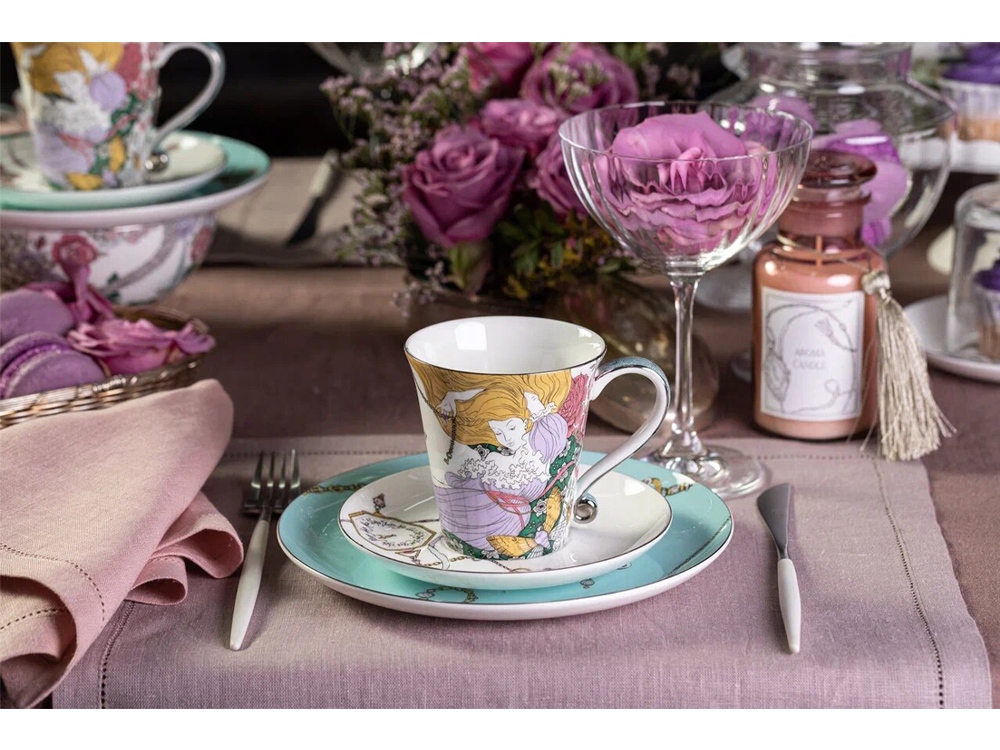 Набор чашка и блюдце «TEA SET ALICE», мультиколор — изображение 11