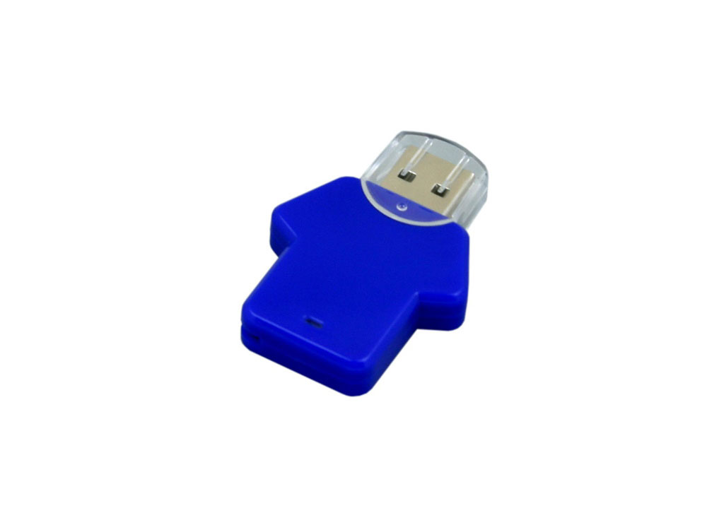 USB 2.0- флешка на 8 Гб в виде футболки, синий