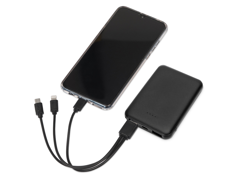 Внешний аккумулятор «Grind», 5000 mAh, черный — изображение 3