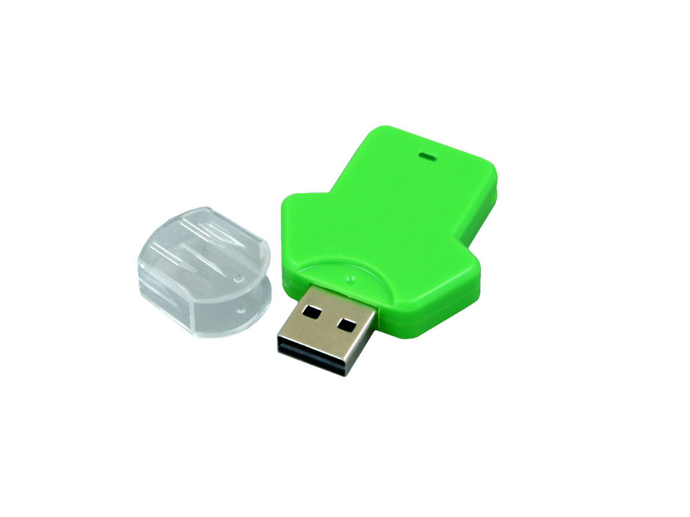 USB 3.0- флешка на 32 Гб в виде футболки, зеленый — изображение 2