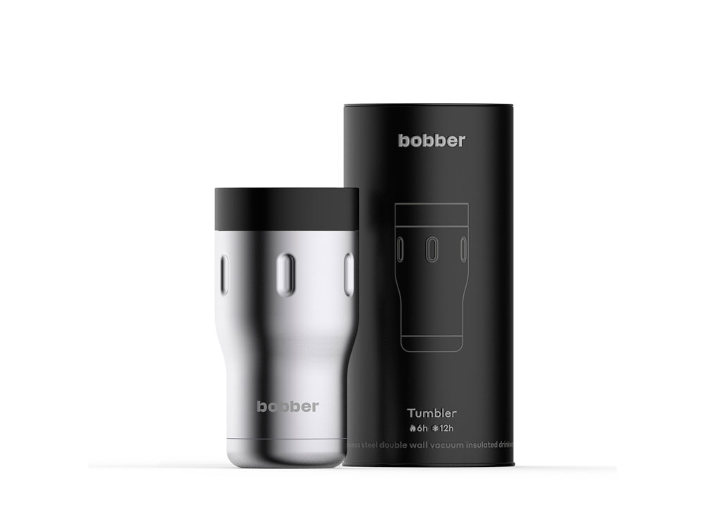 Вакуумная термокружка «Tumbler», 350 мл, серебристый матовый