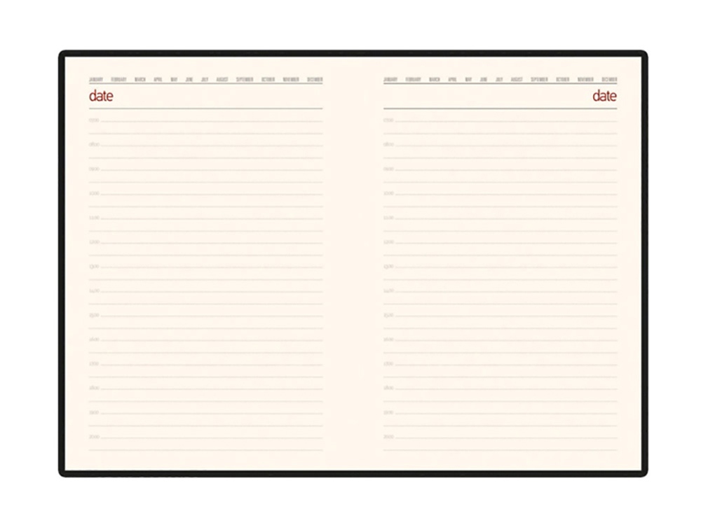 Ежедневник недатированный А5 «Senate» с магнитным клапаном, темно-зеленый — изображение 2