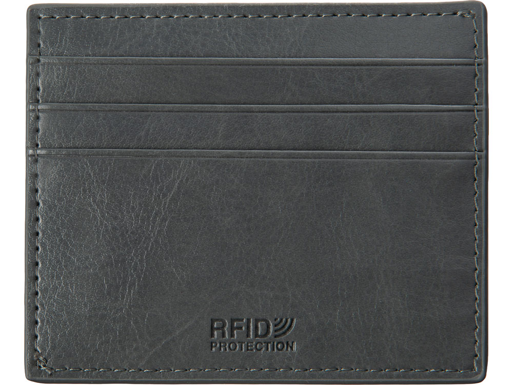 Картхолдер для 6 карт с RFID-защитой «Fabrizio», серый — изображение 5