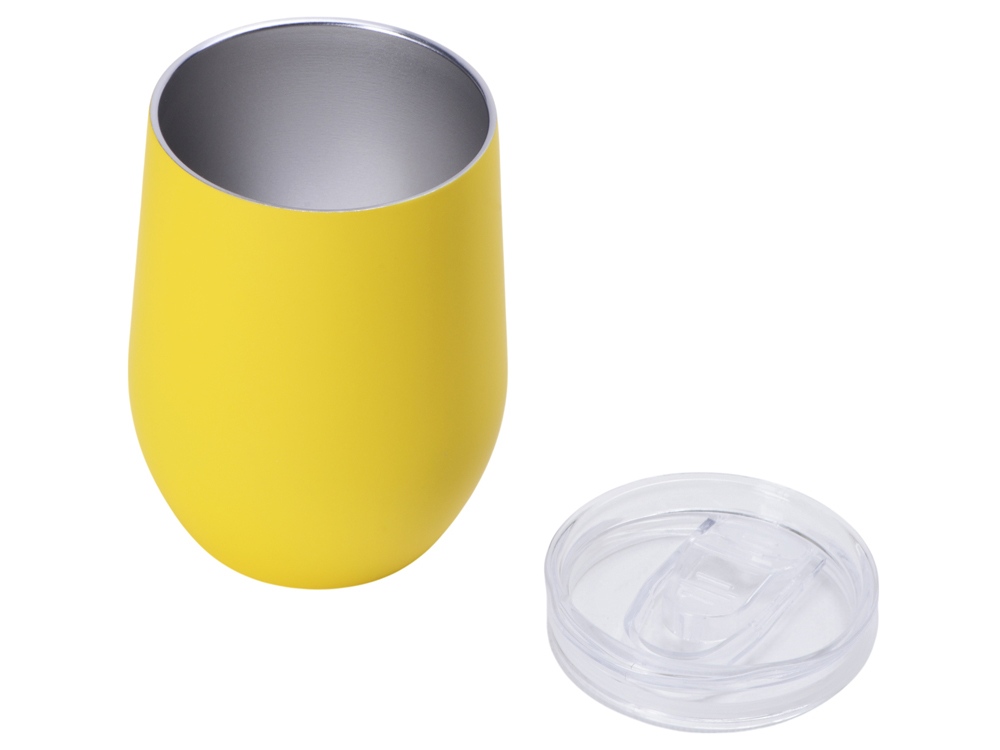 Термокружка «Vacuum mug C1», soft touch, 370 мл, желтый — изображение 2
