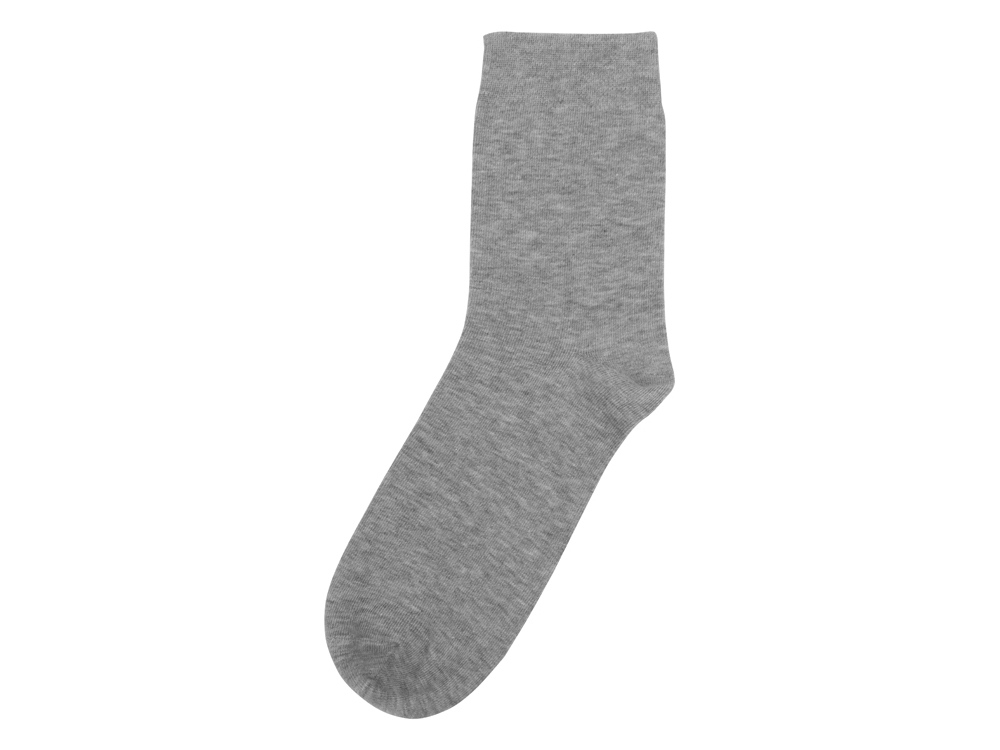 Носки однотонные «Socks» мужские, серый меланж — изображение 2