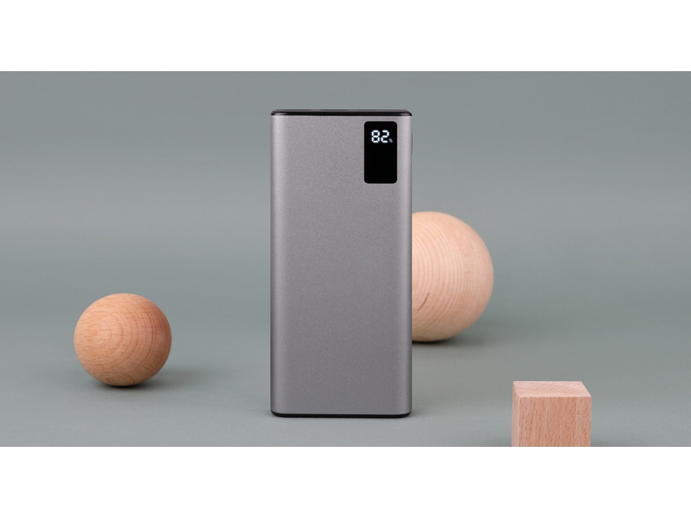 Внешний аккумулятор «NEO Journey» c быстрой зарядкой, 20000 mAh, серебристый, черный — изображение 7