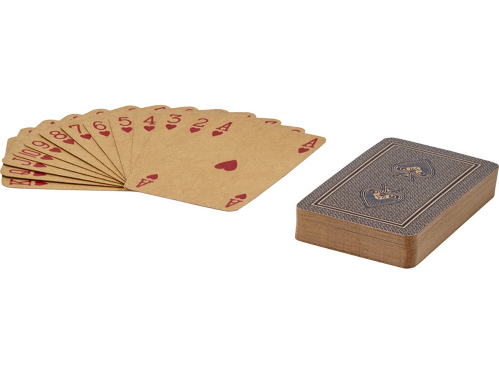 Набор игральных карт «Ace» из крафт-бумаги, натуральный — изображение 3