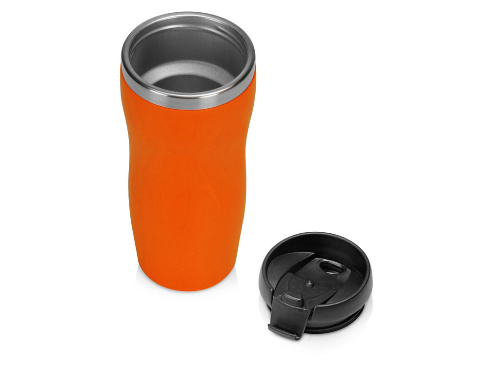 Термокружка «Double wall mug С1» soft-touch, 350 мл, оранжевый — изображение 2
