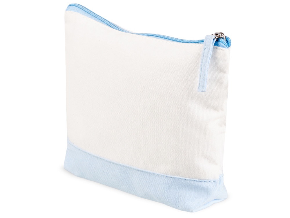 Косметичка хлопковая «Cotton», белый/голубой