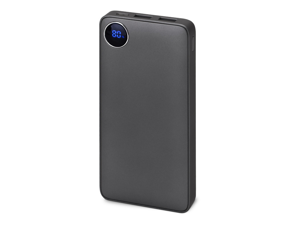 Внешний аккумулятор «Mild», металлик soft-touch, 10 000 mAh, серый