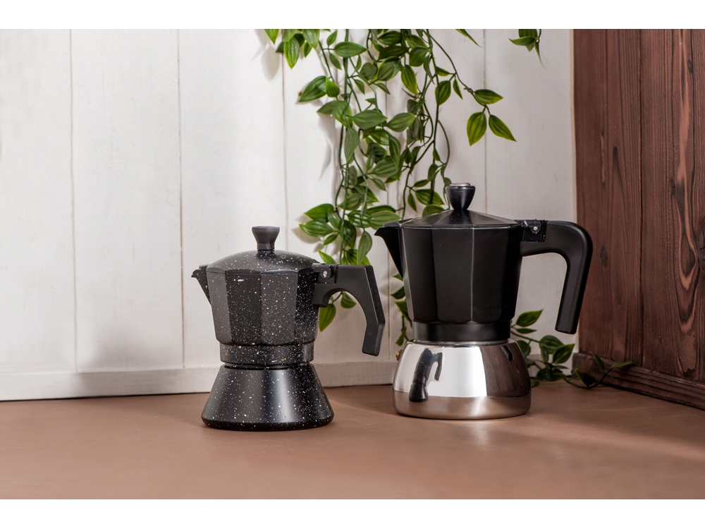 Гейзерная кофеварка «Arabica», 300 мл, черный/серебристый — изображение 10