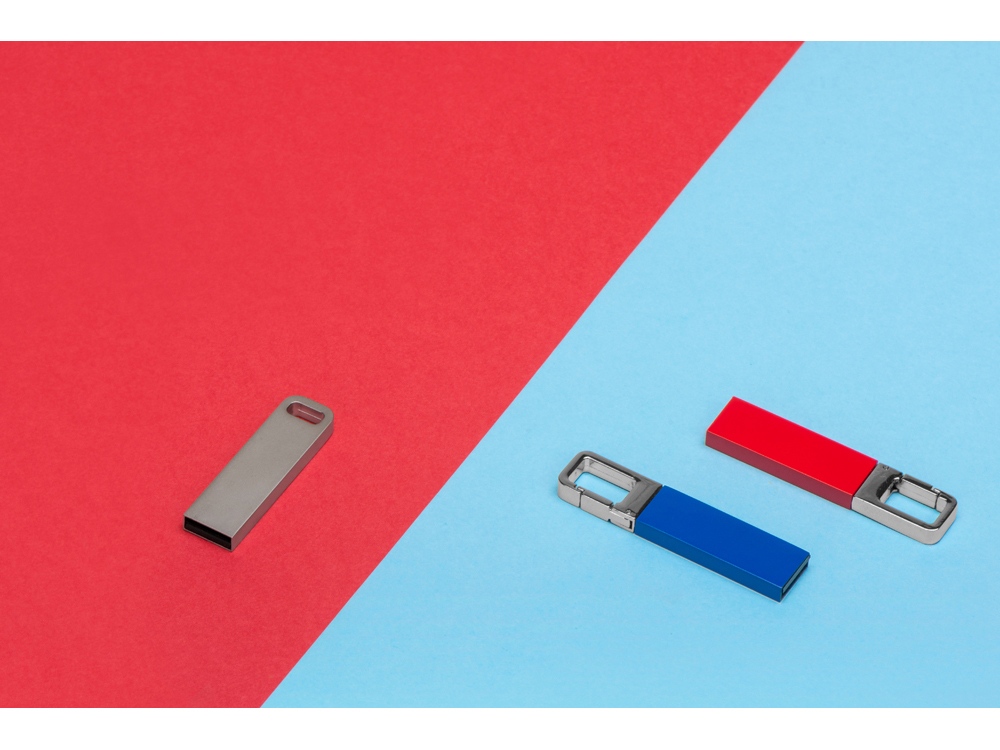 USB 2.0- флешка на 16 Гб «Fero» с мини-чипом, серебристый — изображение 3