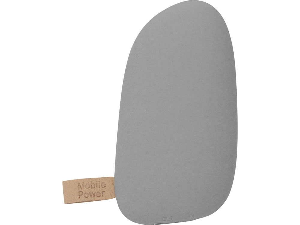 Внешний аккумулятор в форме камня «Stone», 5200 mAh, серый — изображение 4