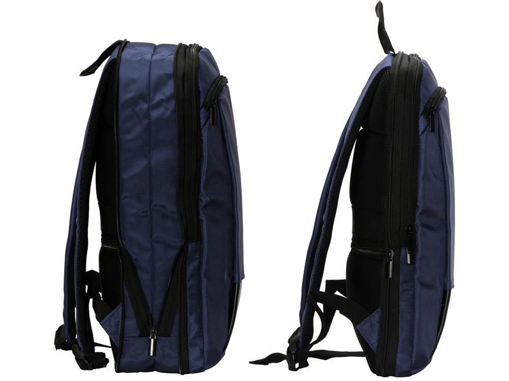 Расширяющийся рюкзак Slimbag для ноутбука 15,6", синий — изображение 6