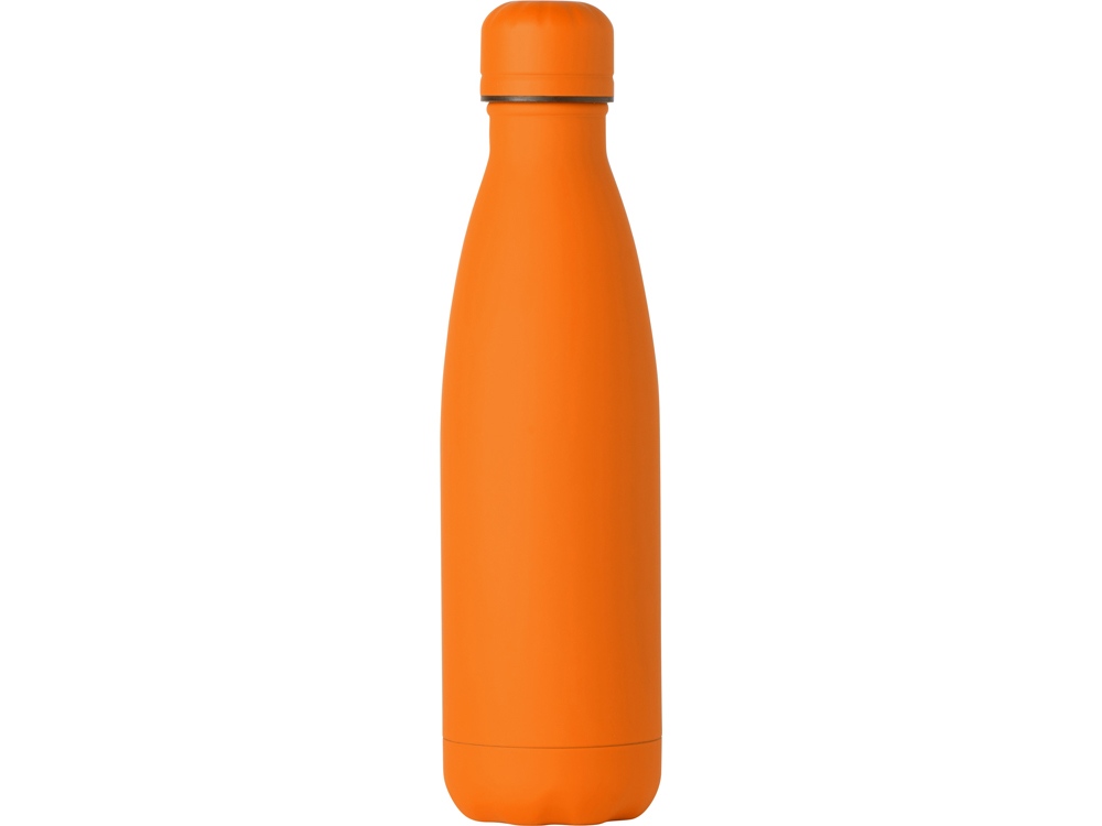 Вакуумная термобутылка «Vacuum bottle C1», soft touch, 500 мл, оранжевый — изображение 2