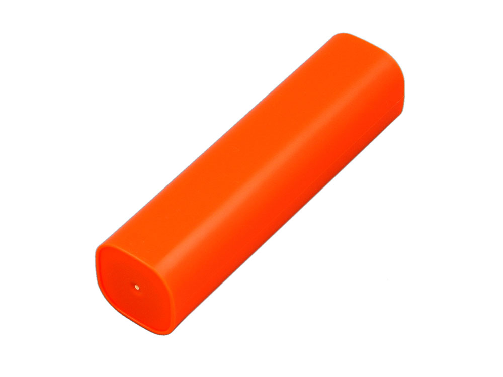 Внешний аккумулятор «Digi» прямоугольной формы, 2600 mAh, оранжевый — изображение 2