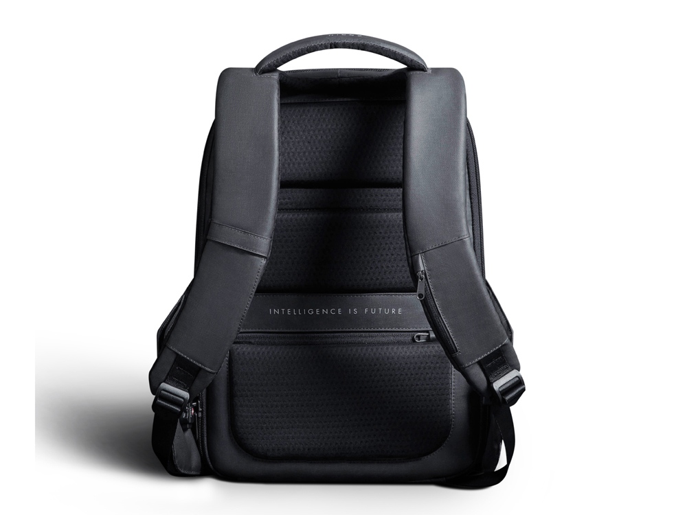 Водостойкий антикражный рюкзак Hipack для ноутбука 15.6", черный — изображение 5