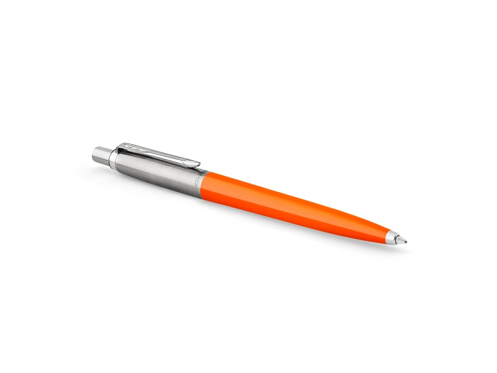 Ручка шариковая Parker Jotter Originals в эко-упаковке, оранжевый/серебристый — изображение 3
