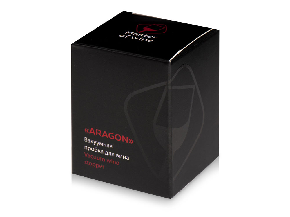 Вакуумная пробка для вина «Aragon», серебристый — изображение 7