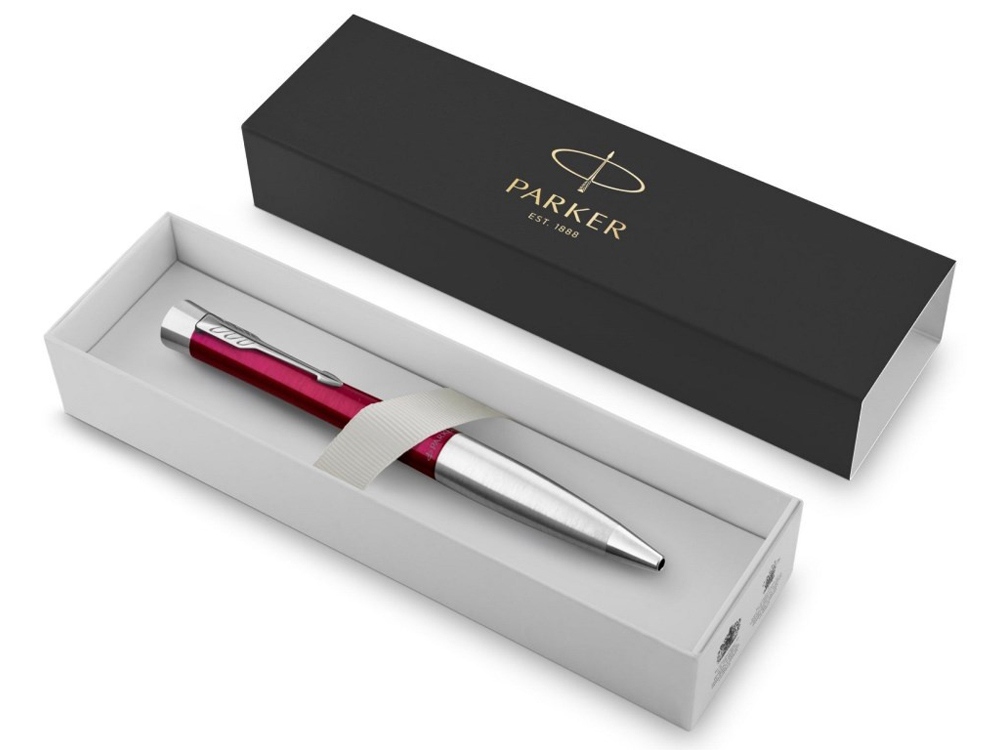 Шариковая ручка Parker Urban, розовый, серебристый — изображение 2