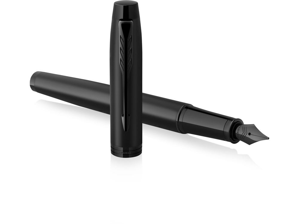 Ручка перьевая Parker «IM Achromatic Matte Black BT», черный — изображение 2