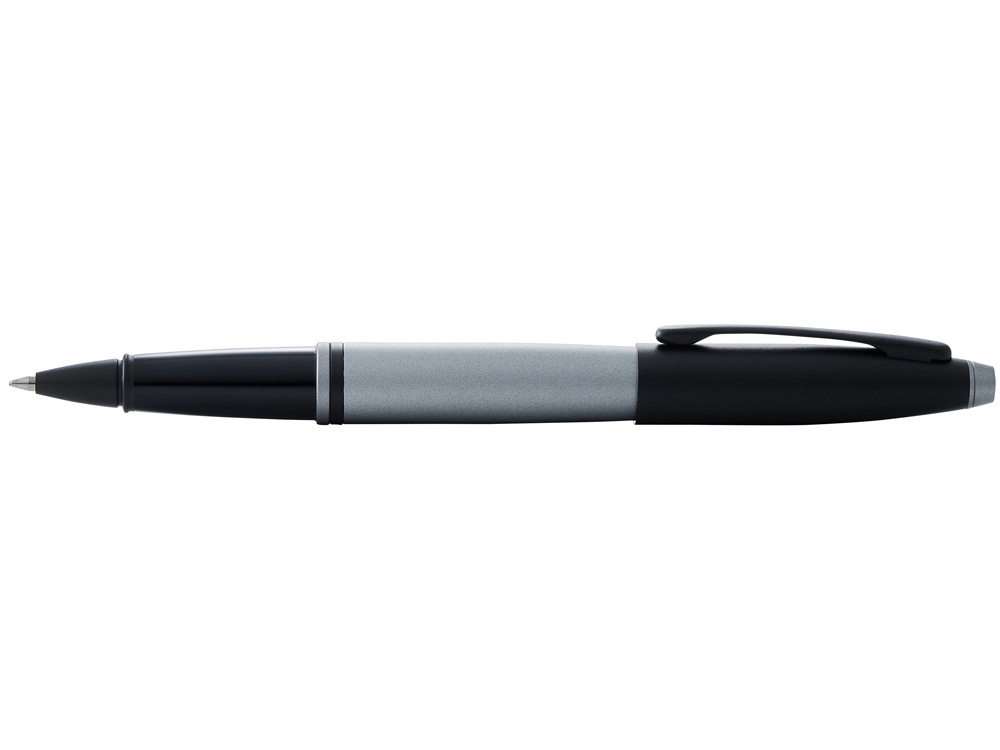 Ручка-роллер «Calais Matte Gray and Black Lacquer», серый/черный — изображение 4
