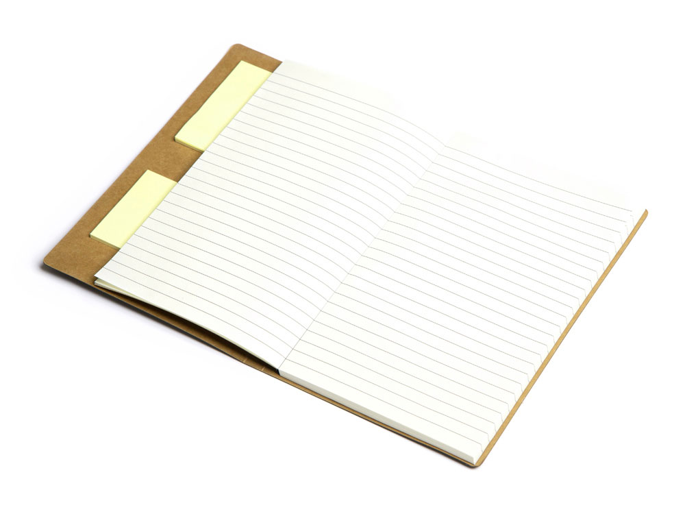 Блокнот А5 «Write and stick» с ручкой и набором стикеров, черный — изображение 4