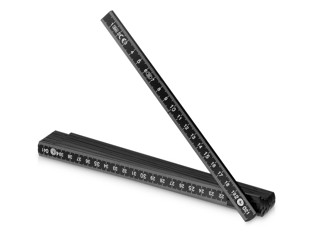 Складная линейка «Plank», 2 м, черный