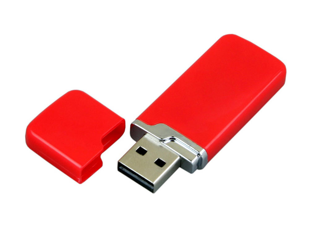 USB 3.0- флешка на 32 Гб с оригинальным колпачком, красный — изображение 2