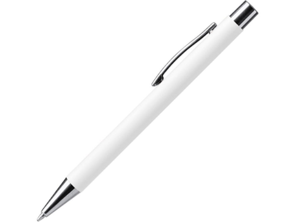 Ручка металлическая шариковая soft-touch DOVER, белый