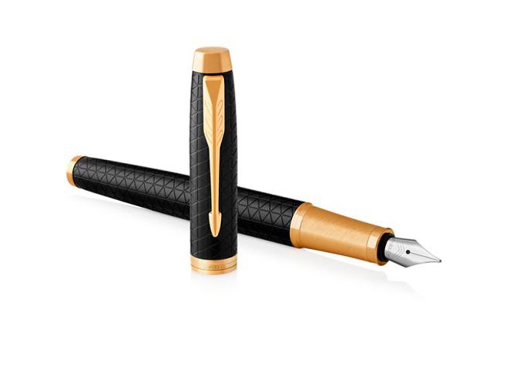 Ручка перьевая Parker IM Premium, F, черный, золотистый — изображение 4