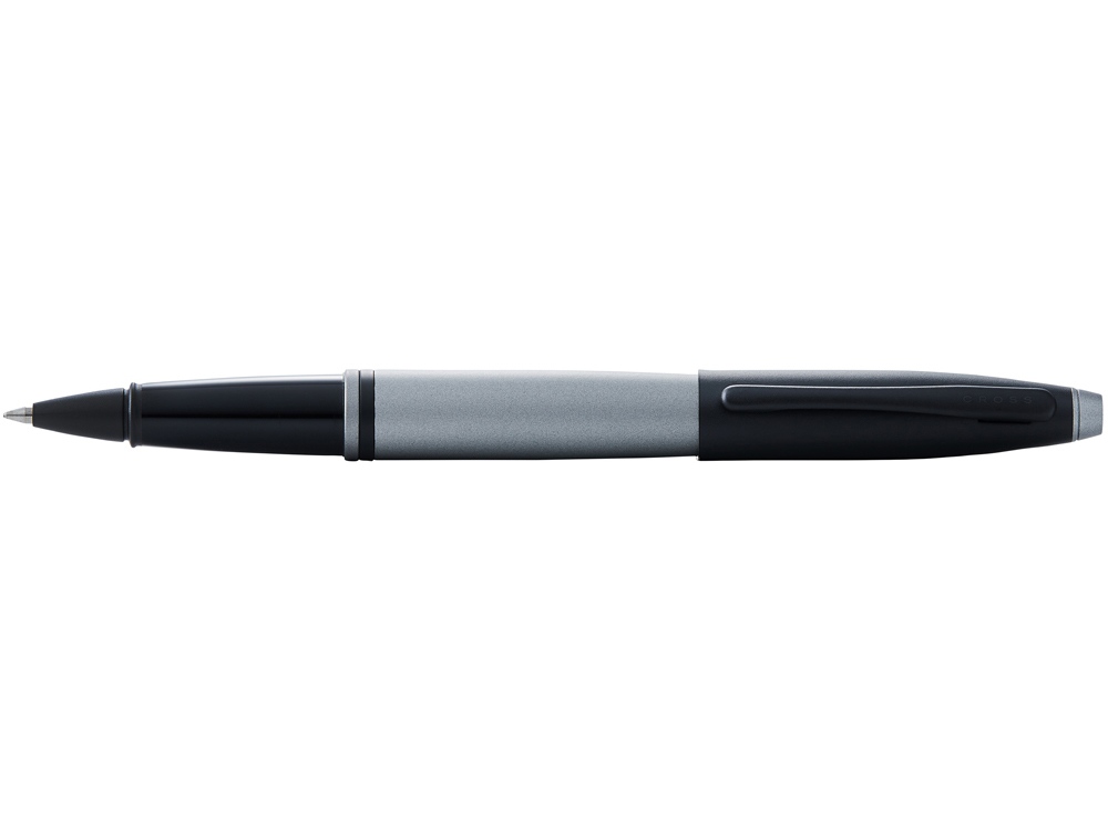 Ручка-роллер «Calais Matte Gray and Black Lacquer», серый/черный — изображение 2