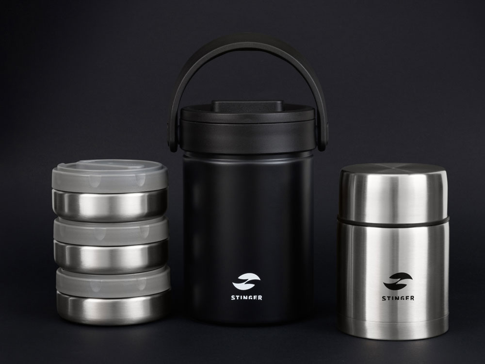 Термос ланч-бокс, 1700 мл, черный — изображение 8