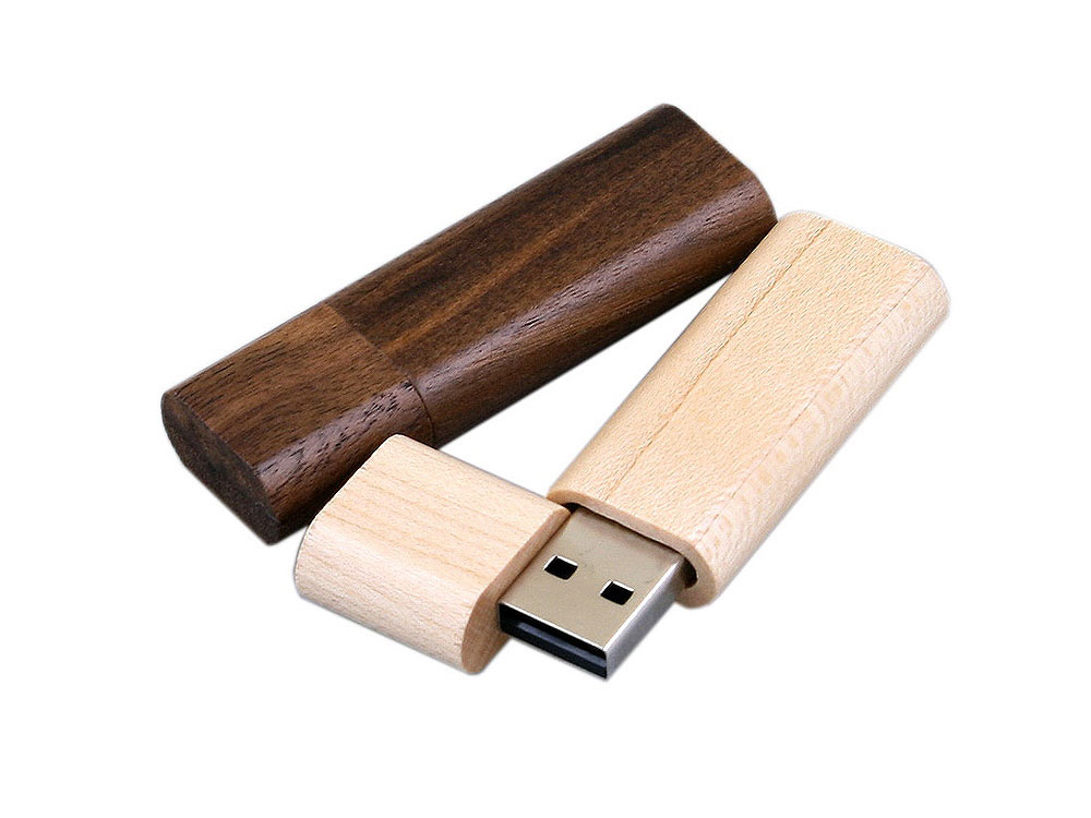 USB 3.0- флешка на 32 Гб эргономичной прямоугольной формы с округленными краями, натуральный — изображение 3