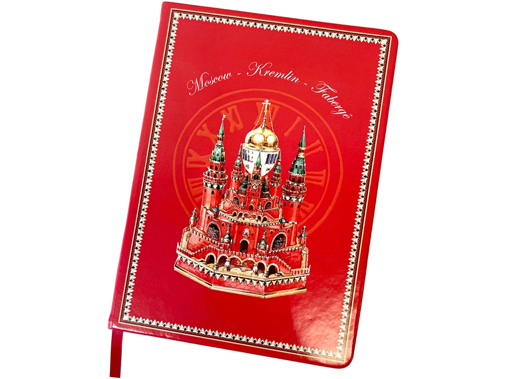 Блокнот «Москва-Кремль-Фаберже», красный
